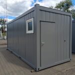 Kontener sanitarny toaletowy 20′ socjalny – toalety, pisuary, umywalki