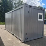 Kontener sanitarny toaletowy 20′ socjalny – toalety, pisuary, umywalki