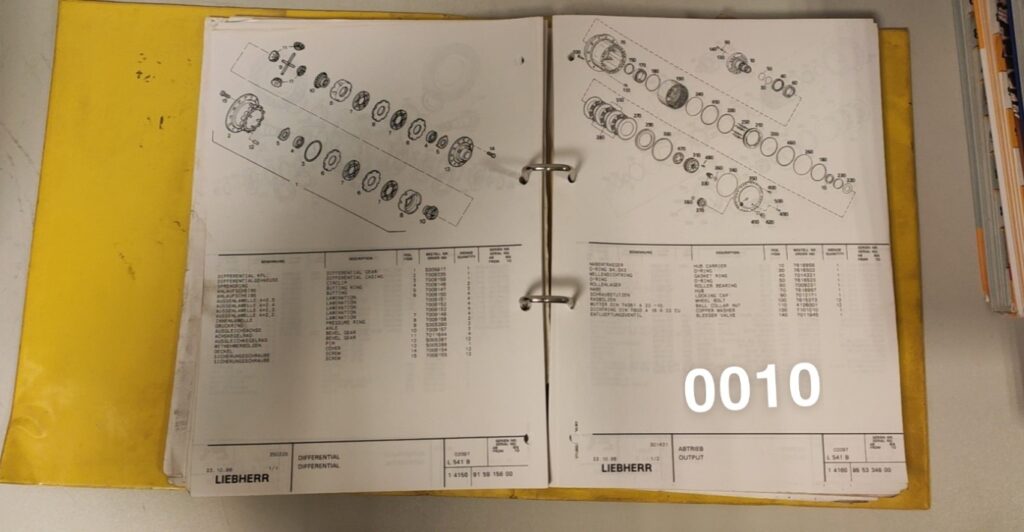 Liebherr L541 Katalog części zamiennych