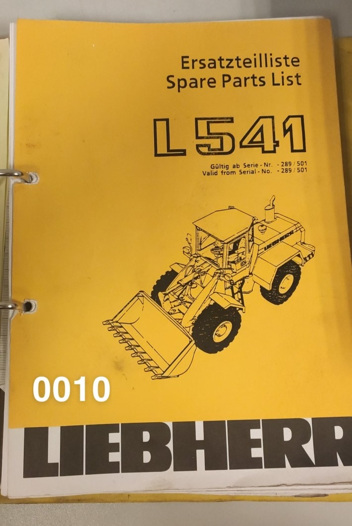 Liebherr L541 Katalog części zamiennych