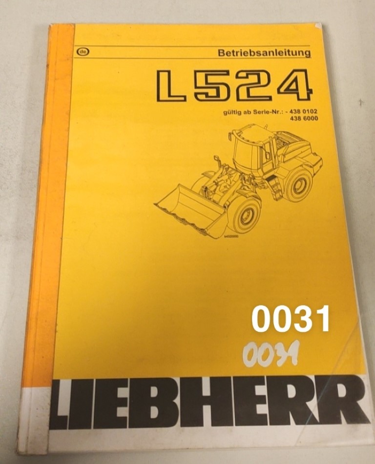 Liebherr L524 instrukcja obsługi
