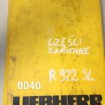 Liebherr R922 SL katalog części zamiennych
