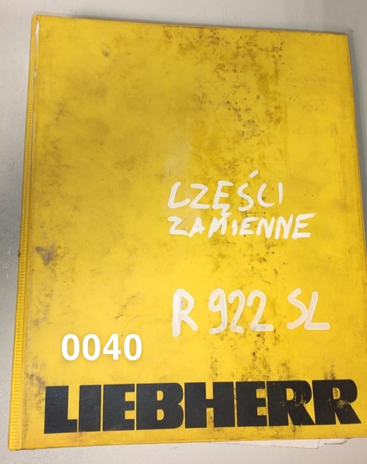 Liebherr R922 SL katalog części zamiennych