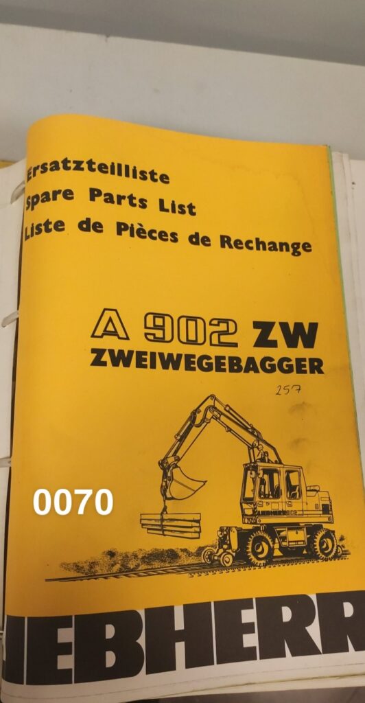Liebherr A902 ZW A900 A912 katalog części zamiennych