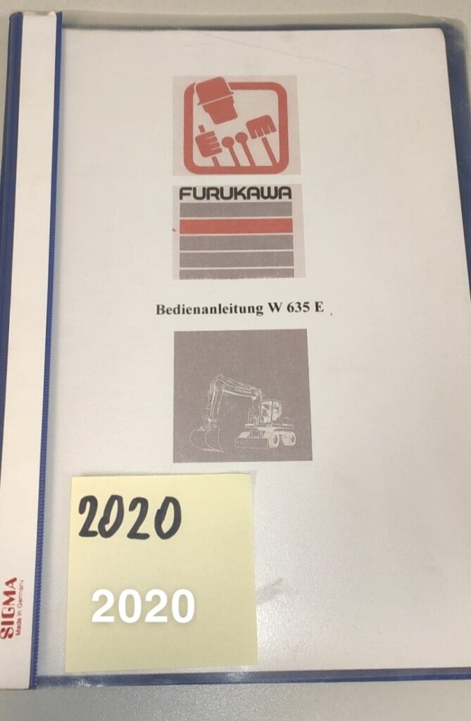 Furukawa W635E instrukcja obsługi + katalog części zamiennych silnika DTR