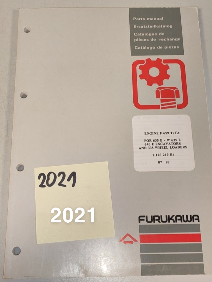 Furukawa W635E instrukcja obsługi + katalog części zamiennych silnika DTR