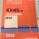 Hitachi EX45-2 Katalog części + instrukcja obsługi DTR