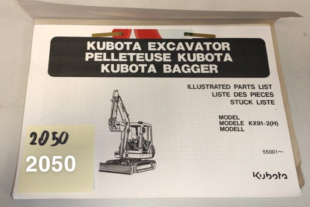 Kubota KX91-2 (H) katalog części zamiennych