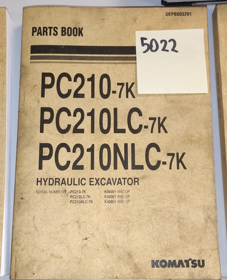 KOMATSU PC210-7K PC210LC-7K PC210NLC-7K katalog części zamiennych