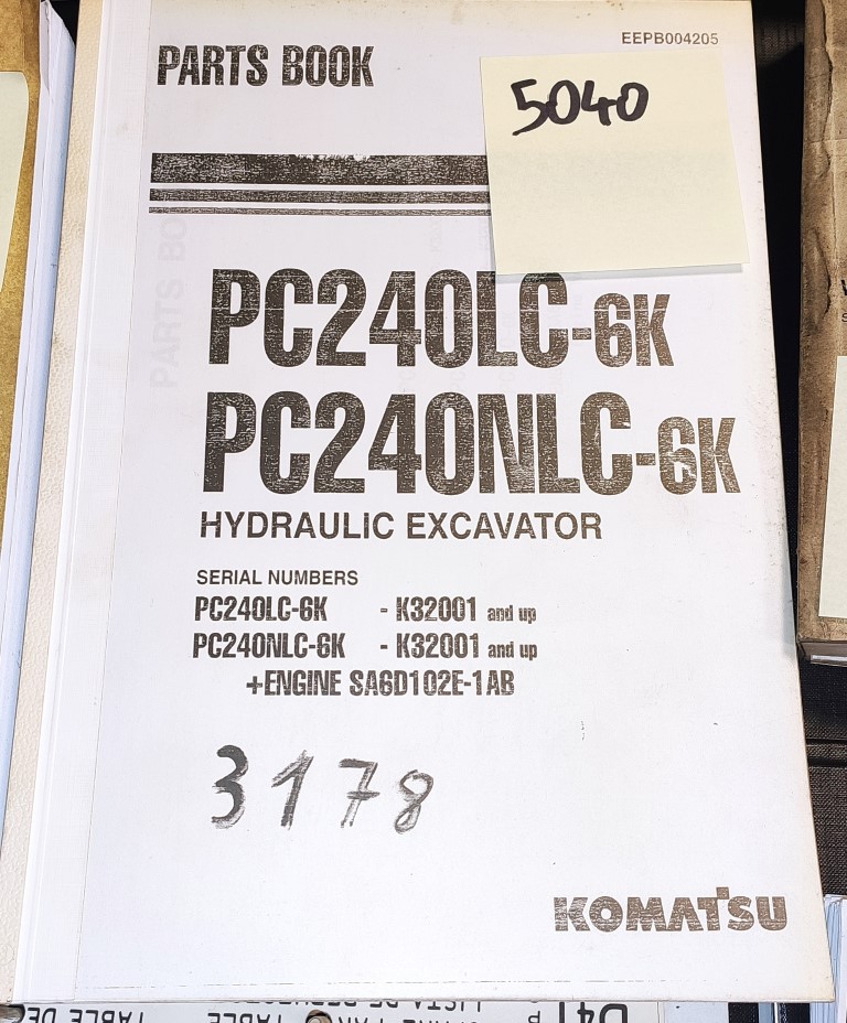 KOMATSU PC240LC-6K PC240NLC-6K SA6D102E-1AB (silnik) katalog części