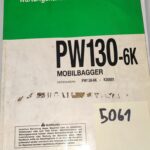 KOMATSU PW130-6K katalog części zamiennych + instukcja obsługi DTR