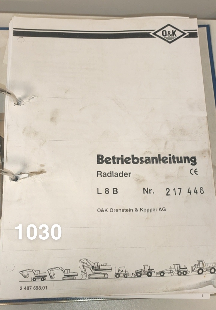 O&K L8 B ładowarka instrukcja obsługi + katalog części zamiennych