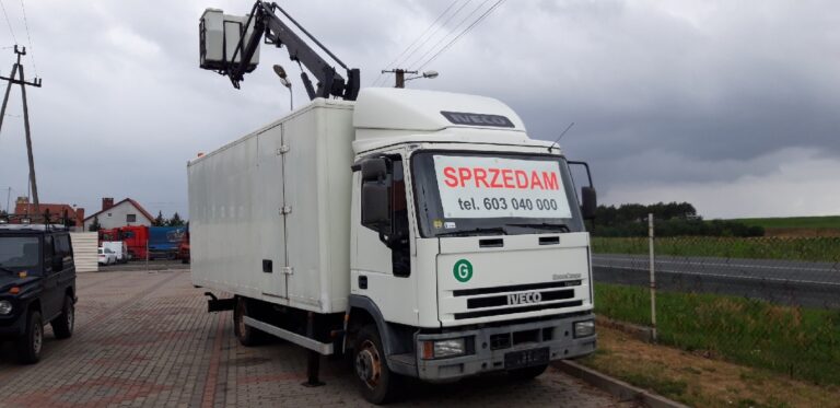 IVECO EUROCARGO typ ML75E17P – podnośnik koszowy – 2002 rok