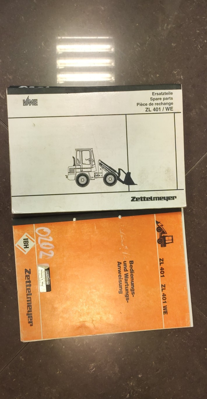 Katalog części zamiennych oraz instrukcja obsługi ZETTELMEYER ZL401 WE