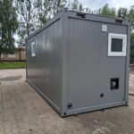 Kontener sanitarny uniwersalny socjalny pracowniczy 20′ – toalety, pisuary, umywalki, prysznice