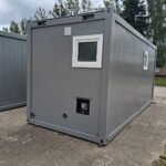 Kontener sanitarny uniwersalny socjalny pracowniczy 20′ – toalety, pisuary, umywalki, prysznice