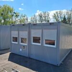 Kontener DUO biurowy podwójny socjalny z łazienką oraz aneksem kuchennym – wymiary : 6,06 m x 4,90 m